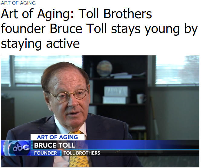 Bruce E. Toll’s Interview with ABC Action News on: The Art of Aging